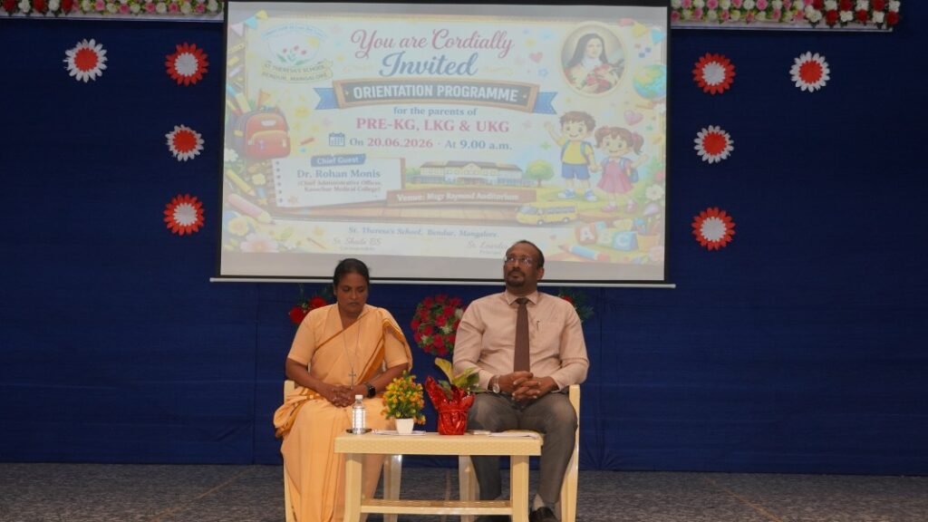 St. Theresa’s School Conducts Orientation Programme for Kindergarten Parents