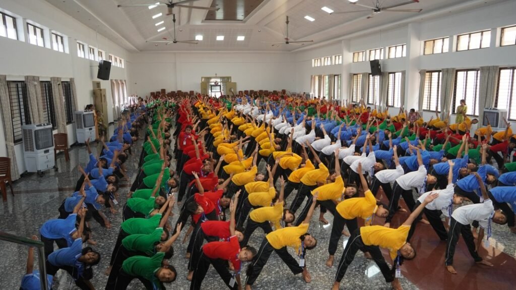 International Yoga Day Celebrated with Great Enthusiasm at St Theresa’s School by the Primary Students :