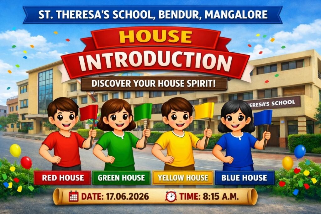 St. Theresa’s School Celebrates House Spirit with Vibrant ‘Discover Your House Spirit’ Activity