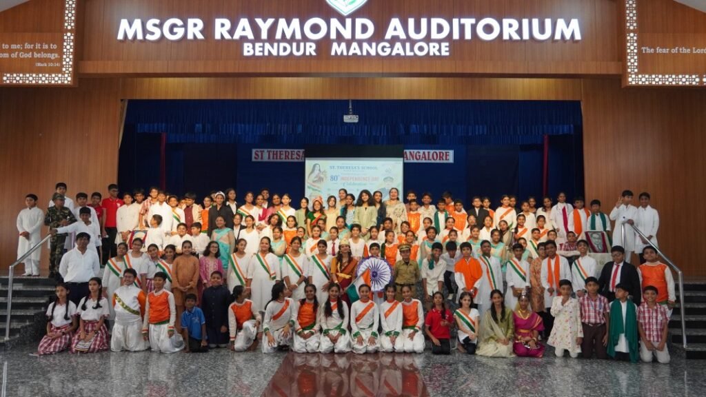 St. Theresa’s School, Bendur Celebrates 80th Independence Day