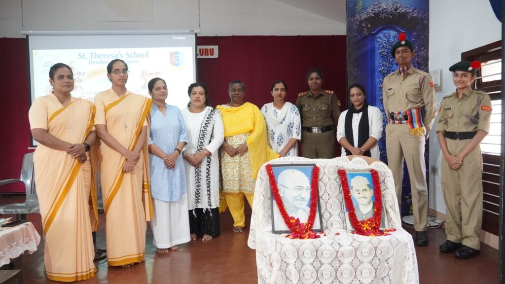 Gandhi Jayanti and Lal Bahadur Shastri Jayanti Celebration at St. Theresa’s School, Bendur