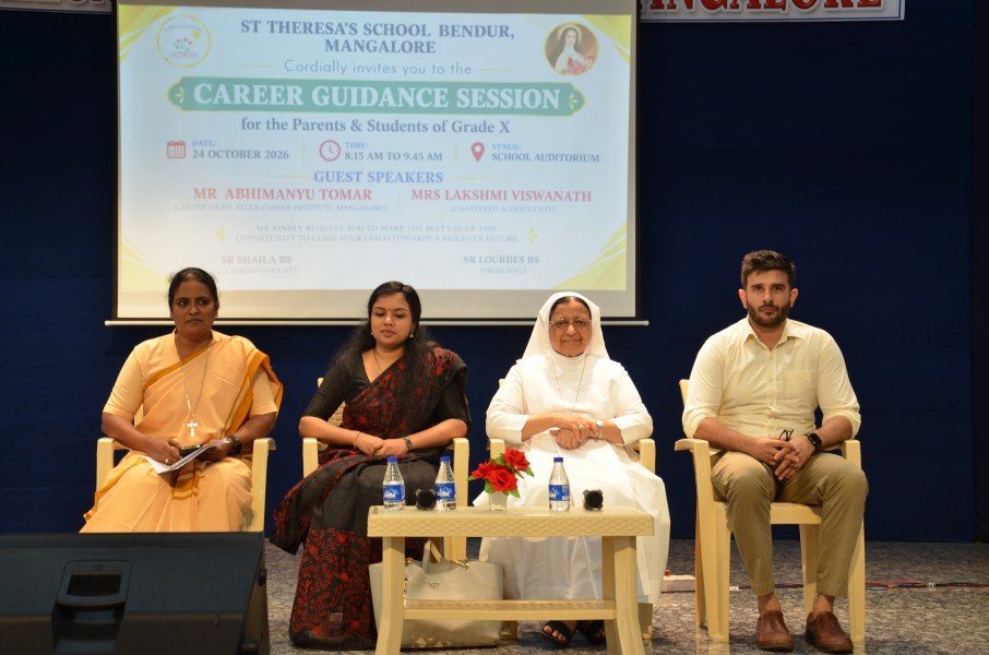 Career Guidance Programme at St. Theresa School Empowers Class 10 Students and Parents